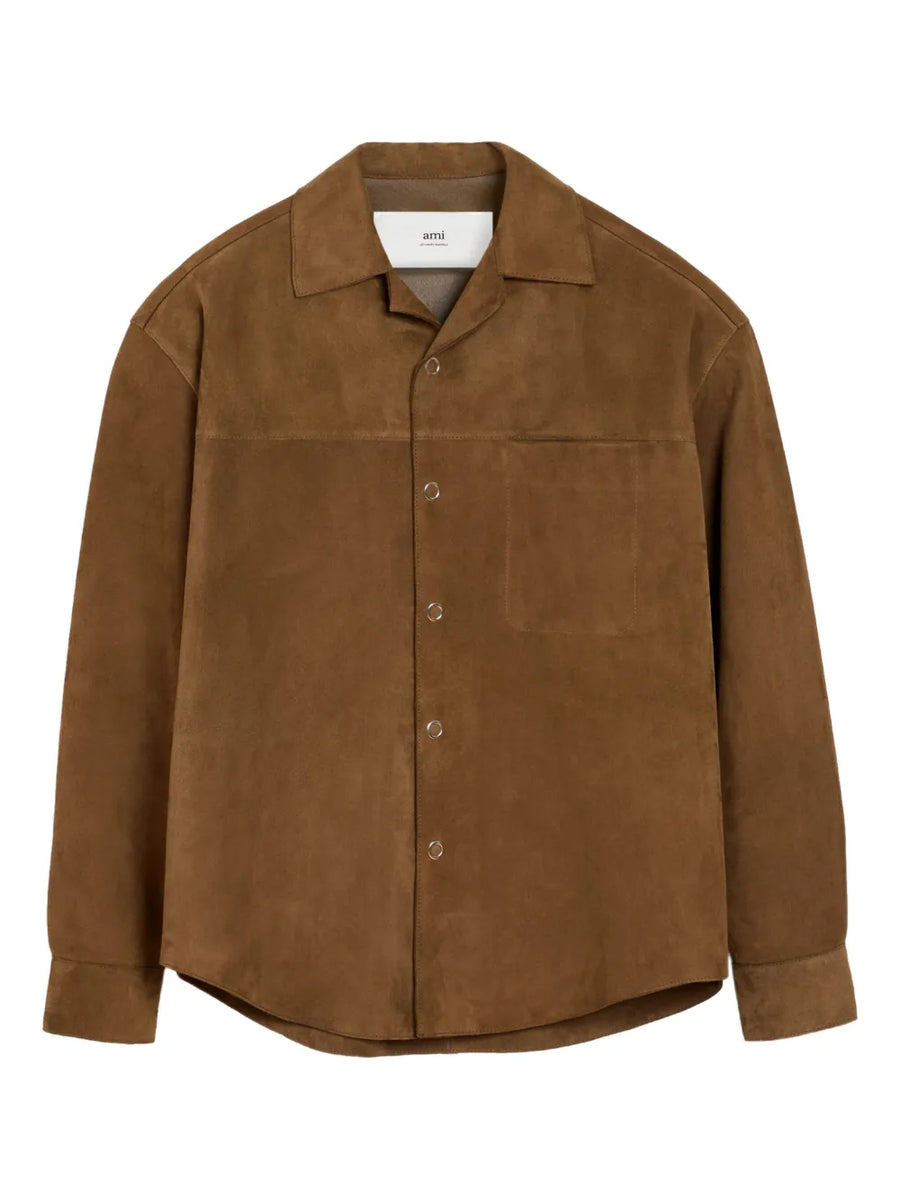 leather shirt jacket