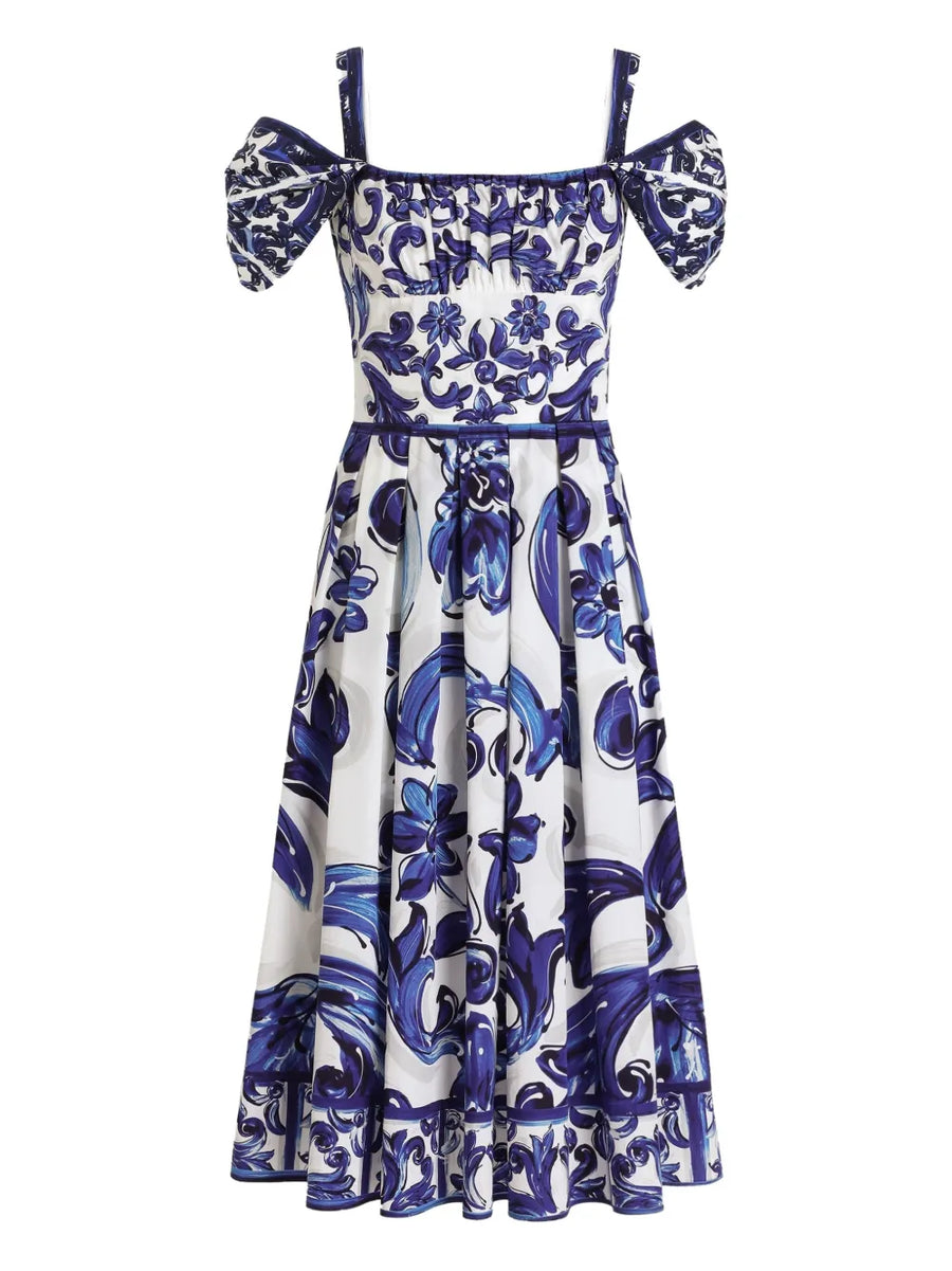 paisley-print maxi dress