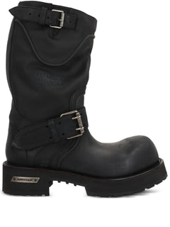 Venom leather boots