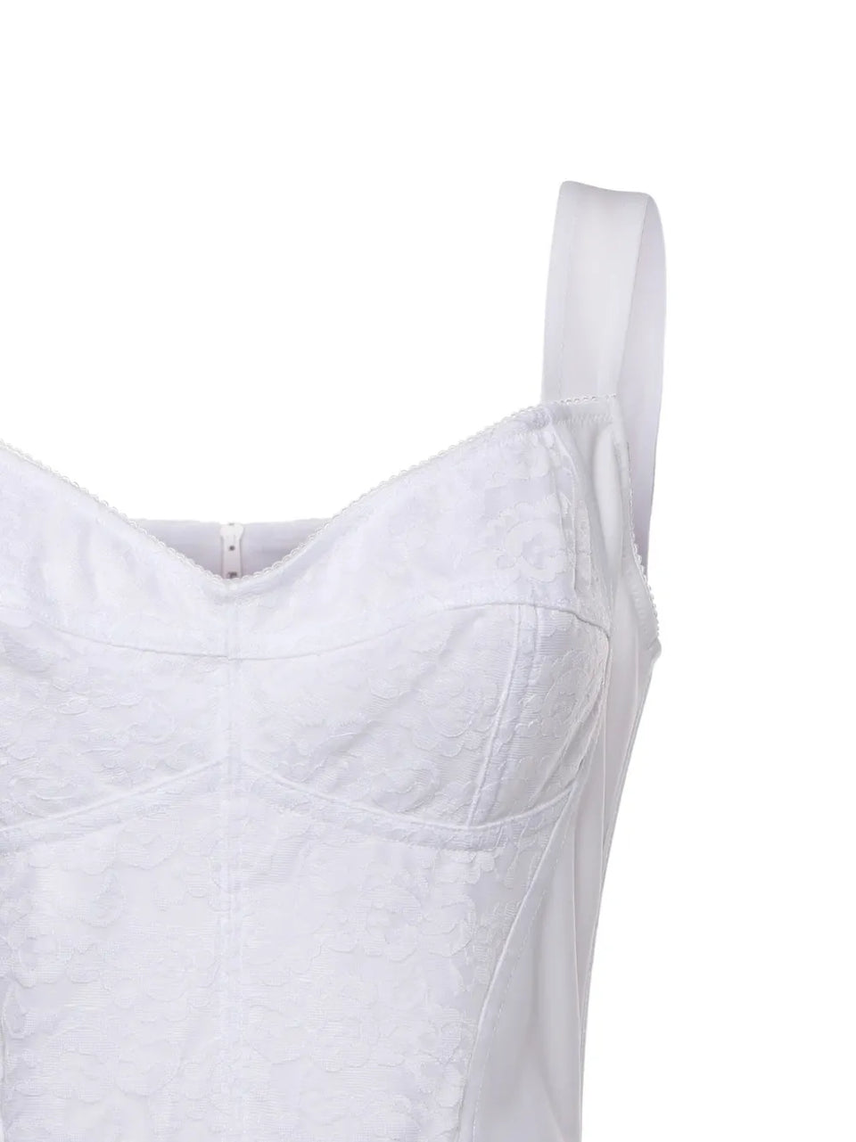 stripe-detail zip-up mini dress