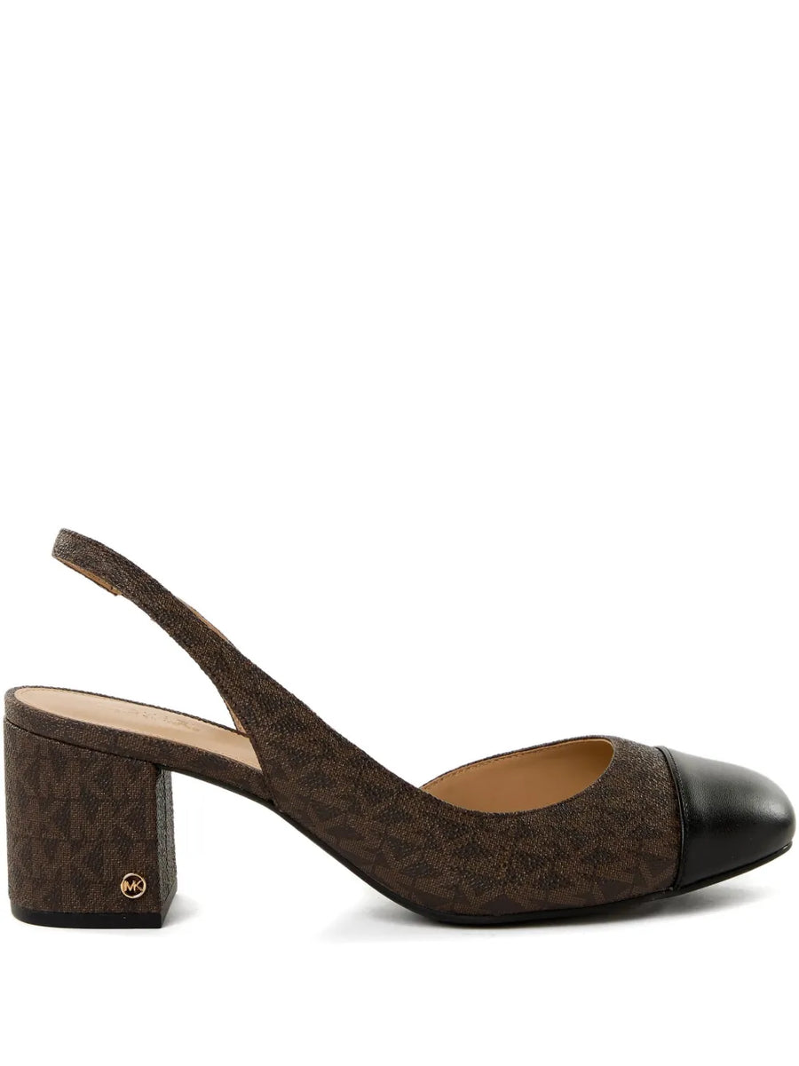 57mm monogram slingback pumps