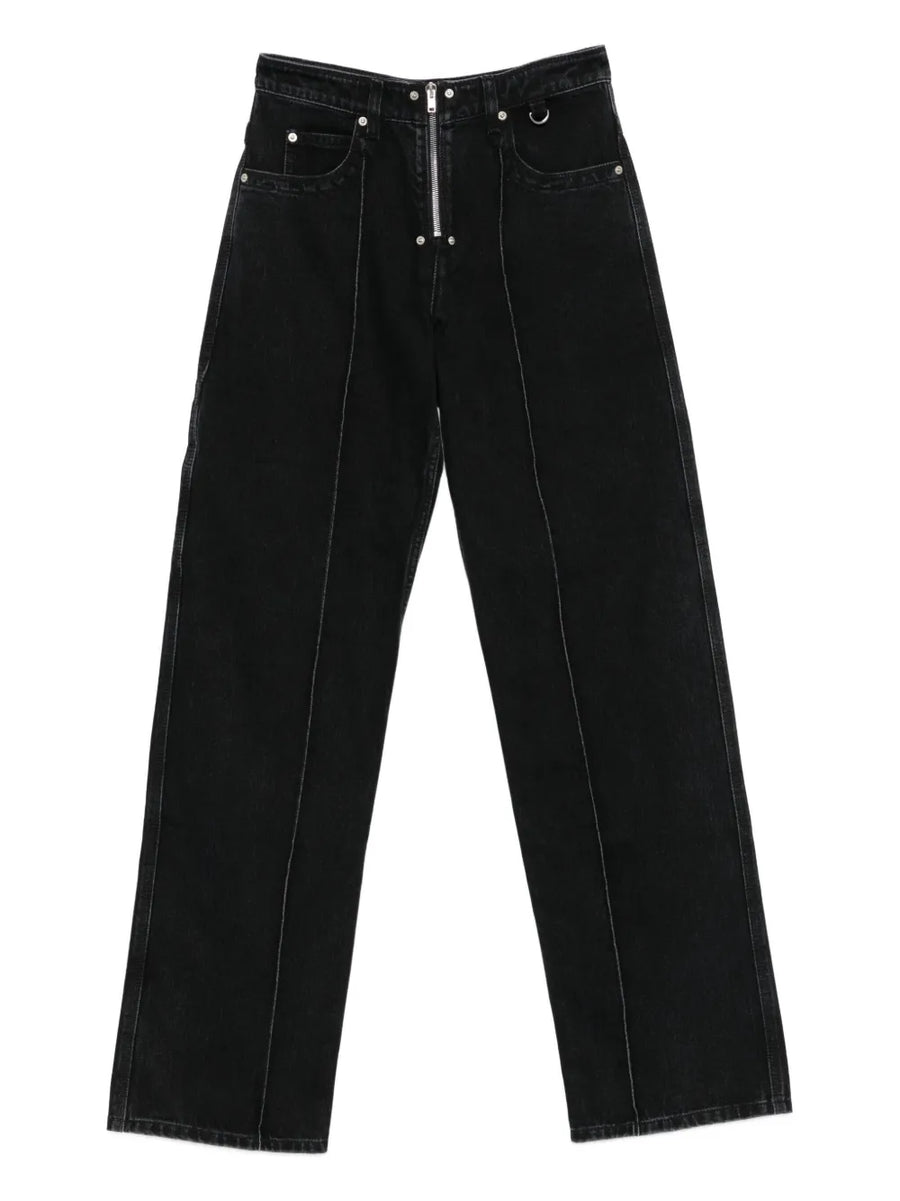 Stelyna zip-fly panelled jeans