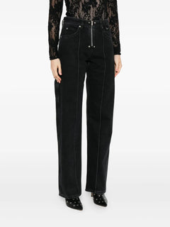 Stelyna zip-fly panelled jeans