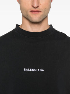 logo-embroidered sleeve-patch T-Shirt