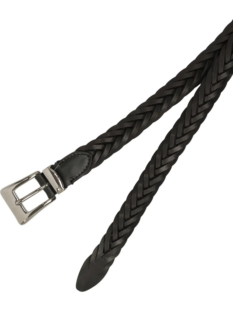 braided leather belt