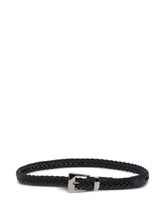 braided leather belt