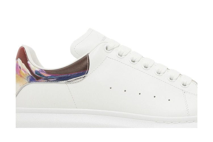 Alexander McQueen Oversized Sneaker White Marble