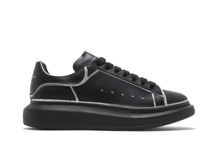 Alexander McQueen Oversized Sneaker Black Silver Holo