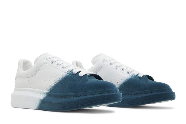 Alexander McQueen Oversized Sneaker White Emerald Green Spray