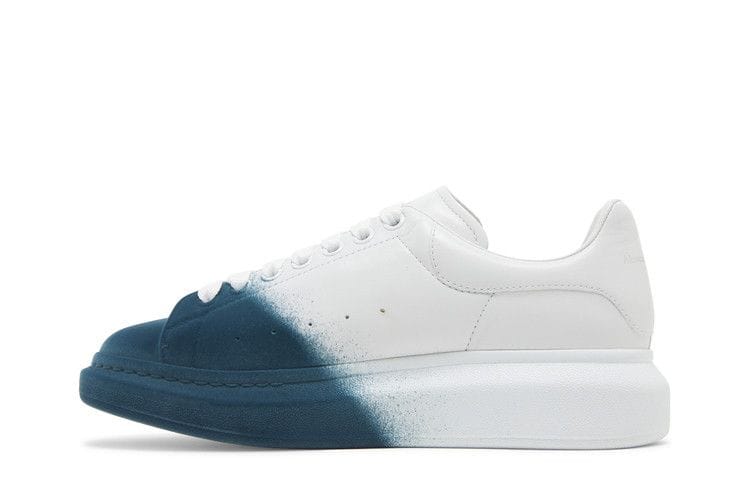 Alexander McQueen Oversized Sneaker White Emerald Green Spray