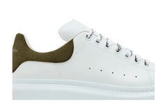 Alexander McQueen Oversized Sneaker White Khaki Crocodile