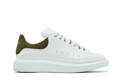 Alexander McQueen Oversized Sneaker White Khaki Crocodile