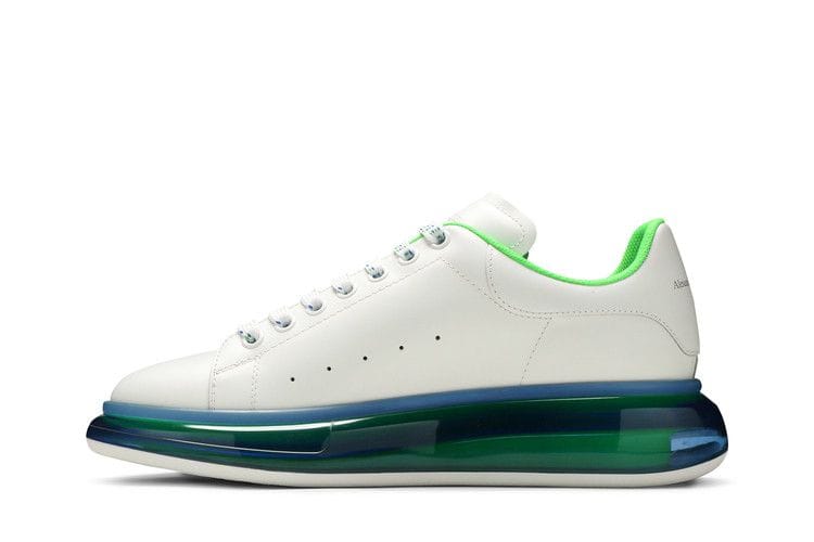 Alexander McQueen Oversized Sneaker Transparent Sole - White Blue