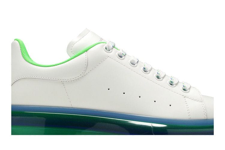 Alexander McQueen Oversized Sneaker Transparent Sole - White Blue