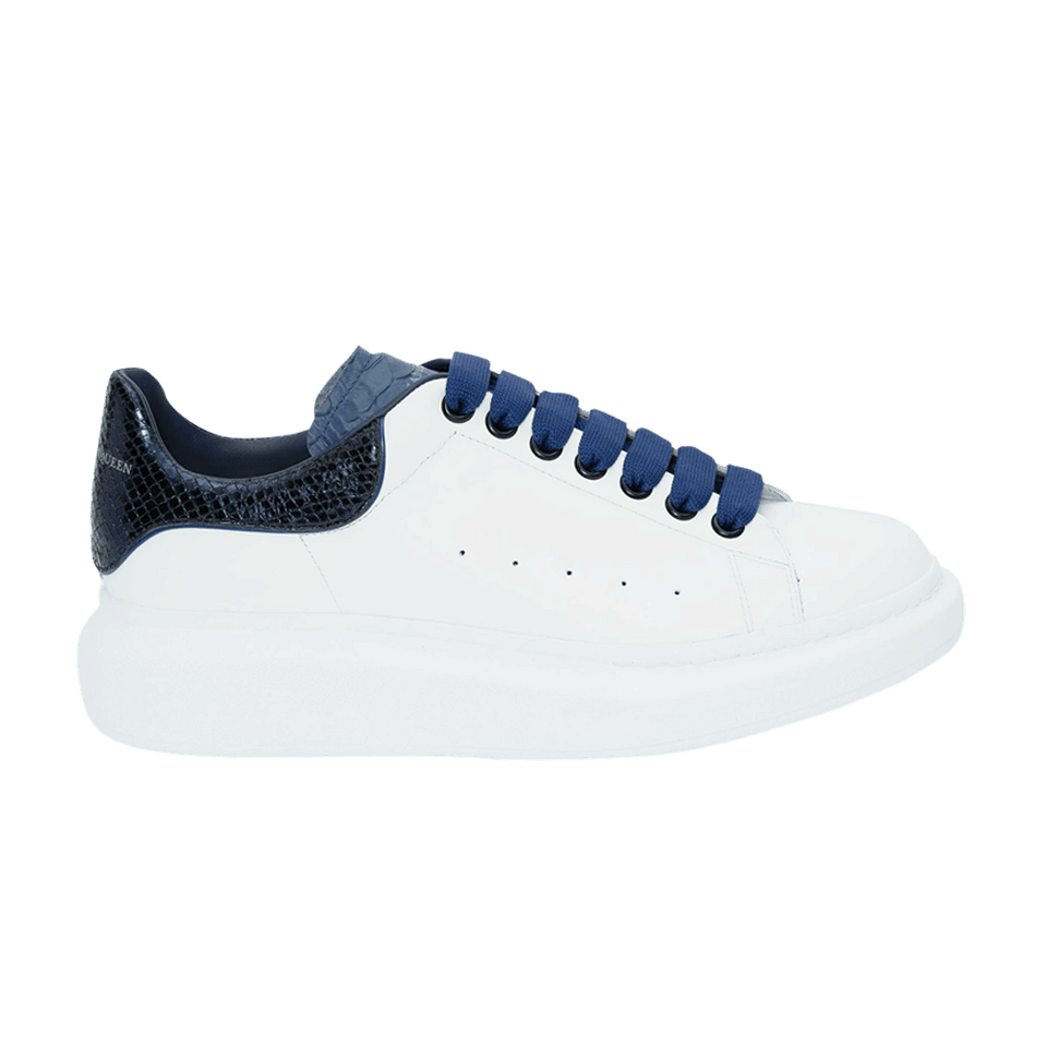 Alexander McQueen Oversized Sneaker Python Navy