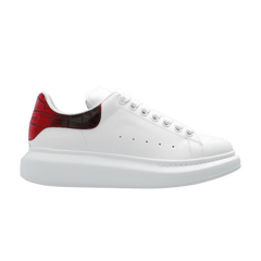Alexander McQueen Wmns Oversized Sneaker 'Gradient Croc - White Welsh Red'