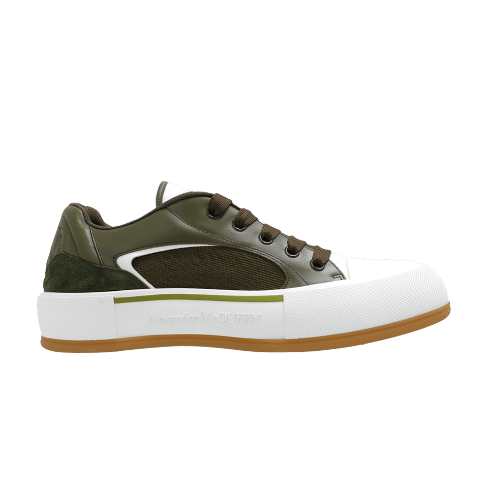 Alexander McQueen Deck Plimsoll Low Khaki