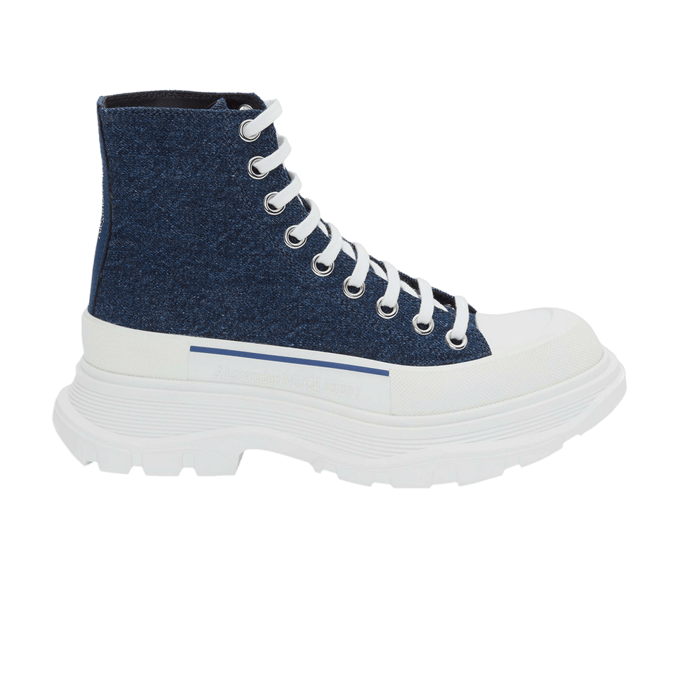 Alexander McQueen Tread Slick Boots Indigo