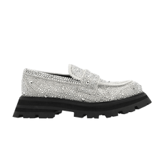 Alexander McQueen Wmns Wander Loafer 'New Ivory Crystal Embellished'
