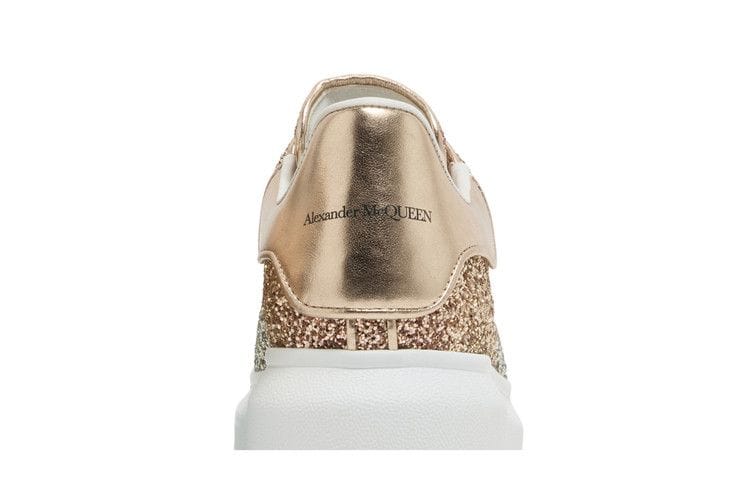 Alexander McQueen Wmns Oversized Sneaker 'Rose Gold Glitter'