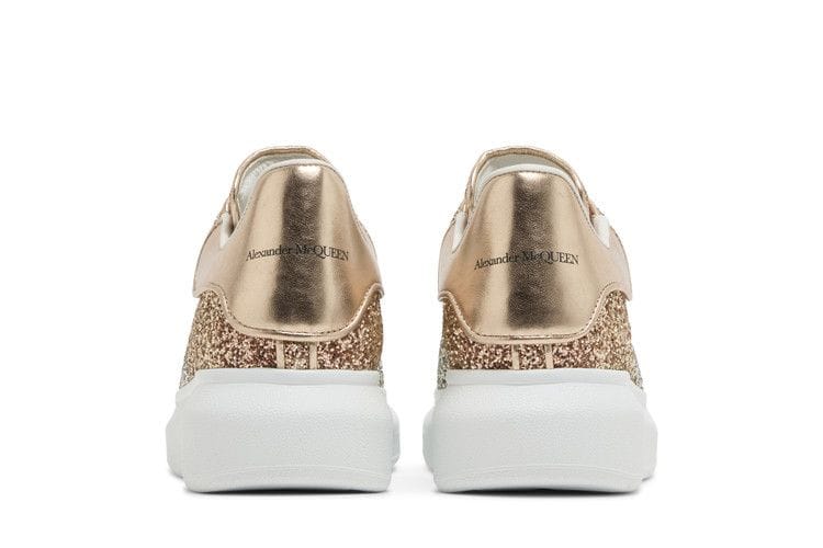 Alexander McQueen Wmns Oversized Sneaker 'Rose Gold Glitter'