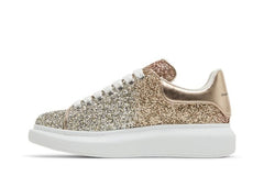 Alexander McQueen Wmns Oversized Sneaker 'Rose Gold Glitter'