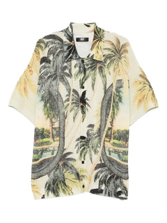 palm tree-print shirt