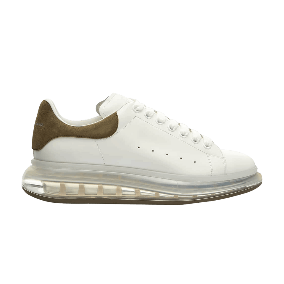 Alexander McQueen Oversized Sneaker Clear Sole - White Sea Green