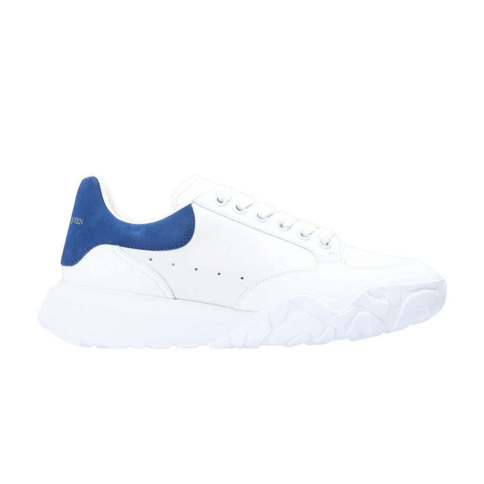 Alexander McQueen Oversized Court Trainer White Blue