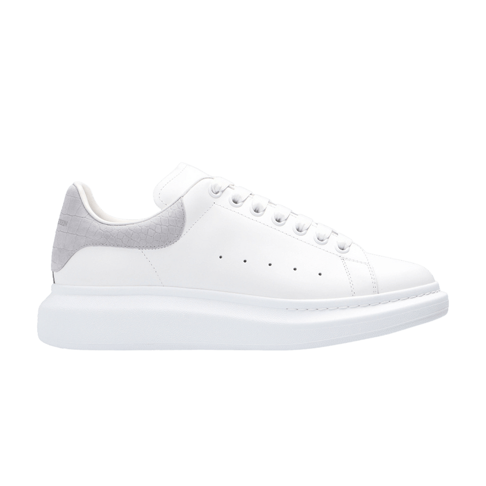 Alexander McQueen Oversized Sneaker Light Grey Crocodile