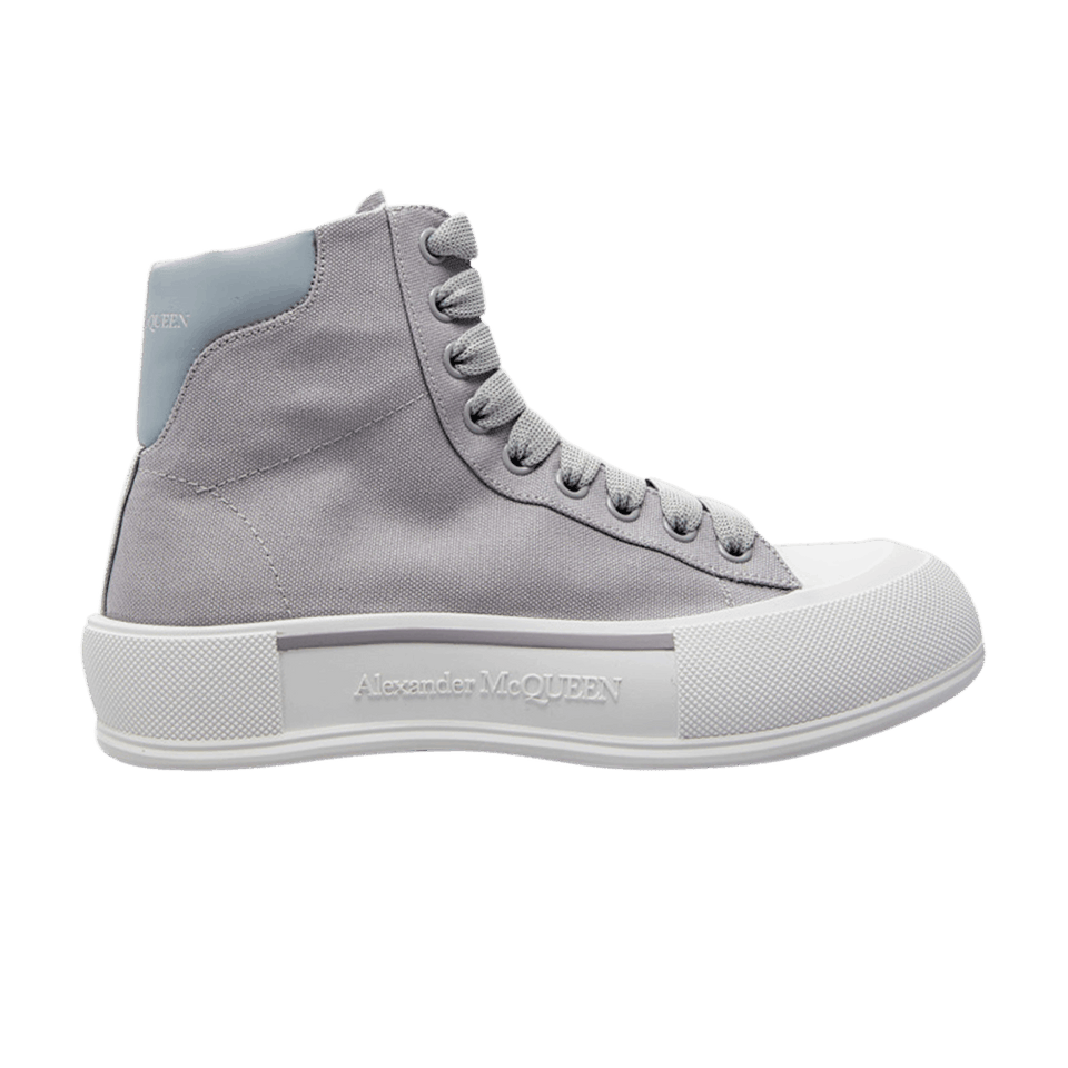 Alexander McQueen Deck Plimsoll High Grey