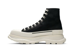 Alexander McQueen Tread Slick Boots Black White