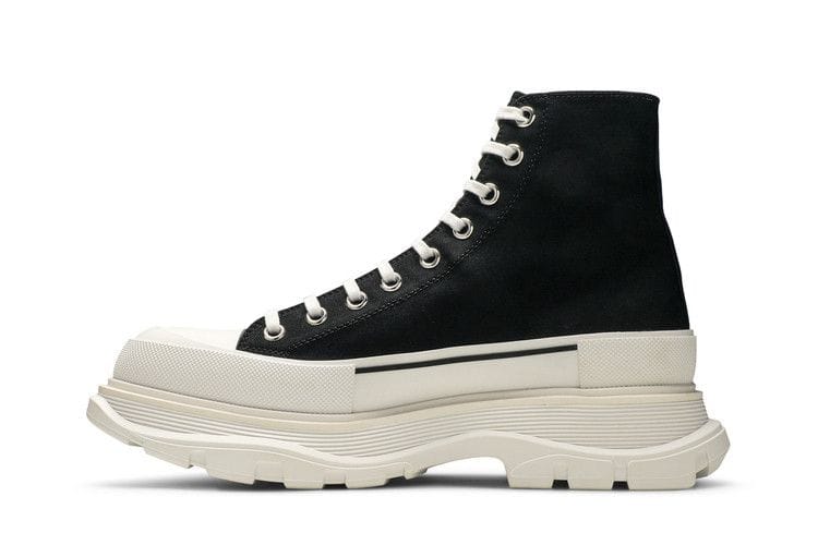 Alexander McQueen Tread Slick Boots Black White