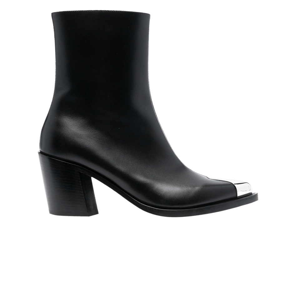 Alexander McQueen Wmns Punk Boot 'Black Silver'
