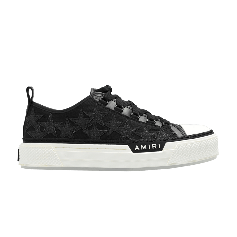 Amiri Stars Court Low Black Glitter