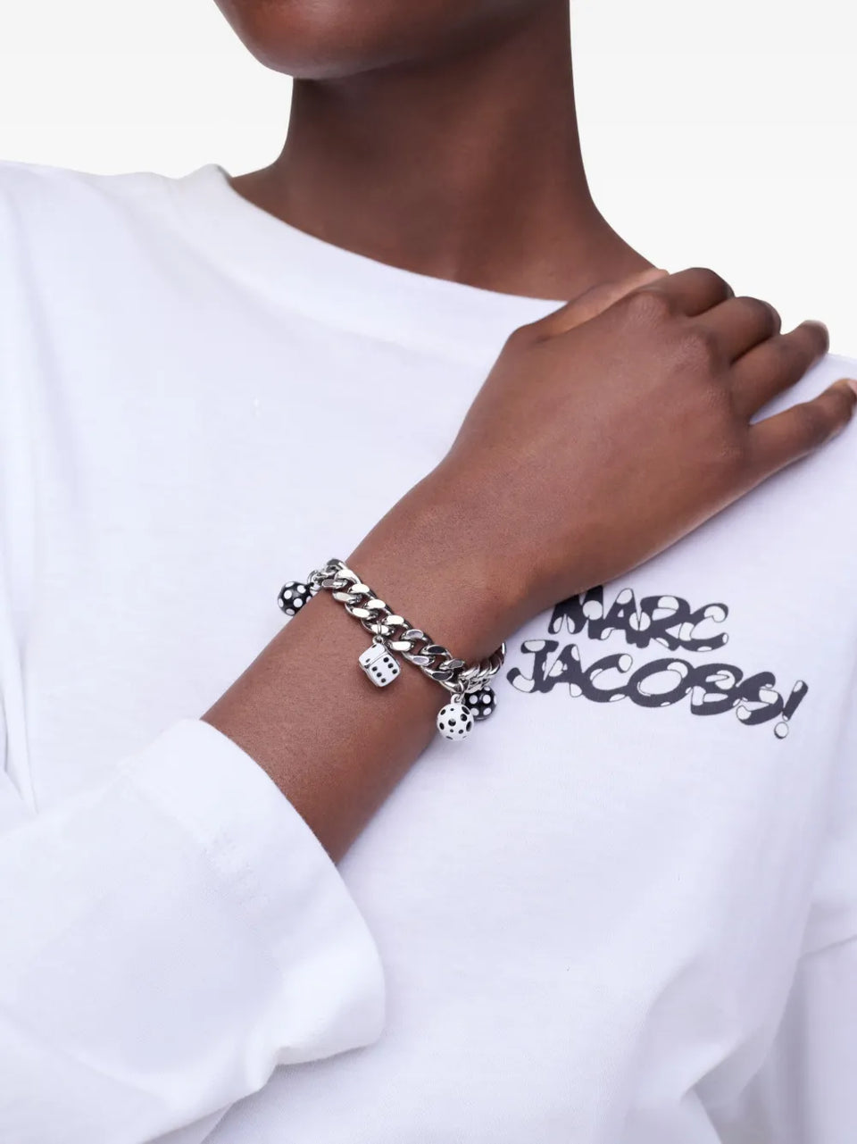 X Derrick Adams Dice Charm bracelet