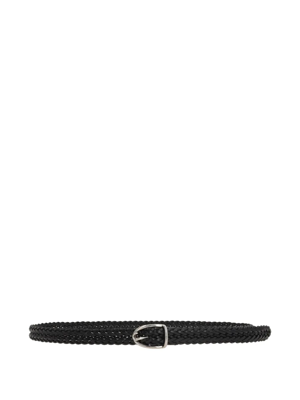 braided leather belt