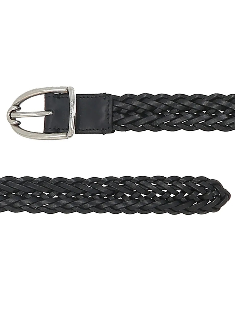 braided leather belt