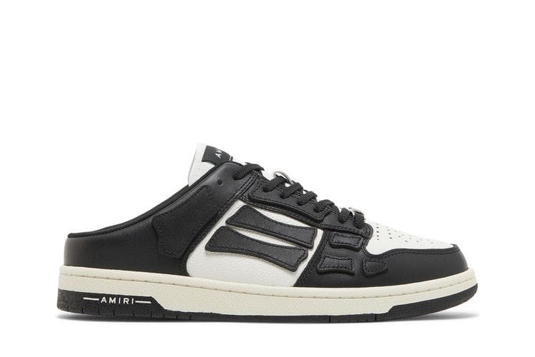 Amiri Skel Top Low Slip-On Black White