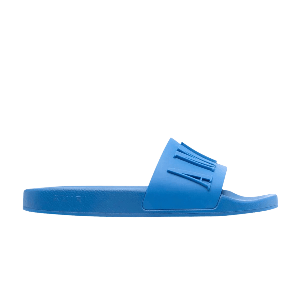 Amiri Logo Pool Slide Royal Blue