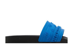 Amiri Bandana Chain Pool Slide Blue Paisley