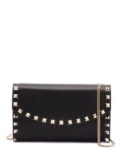 rockstud-embellished chain shoulder bag