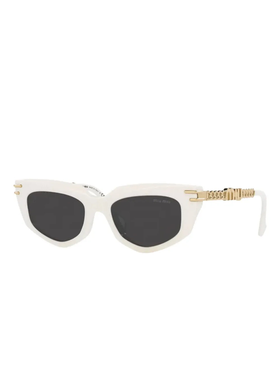 cat-eye metal-temple sunglasses