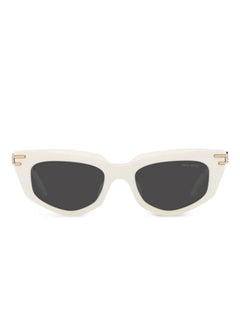cat-eye metal-temple sunglasses