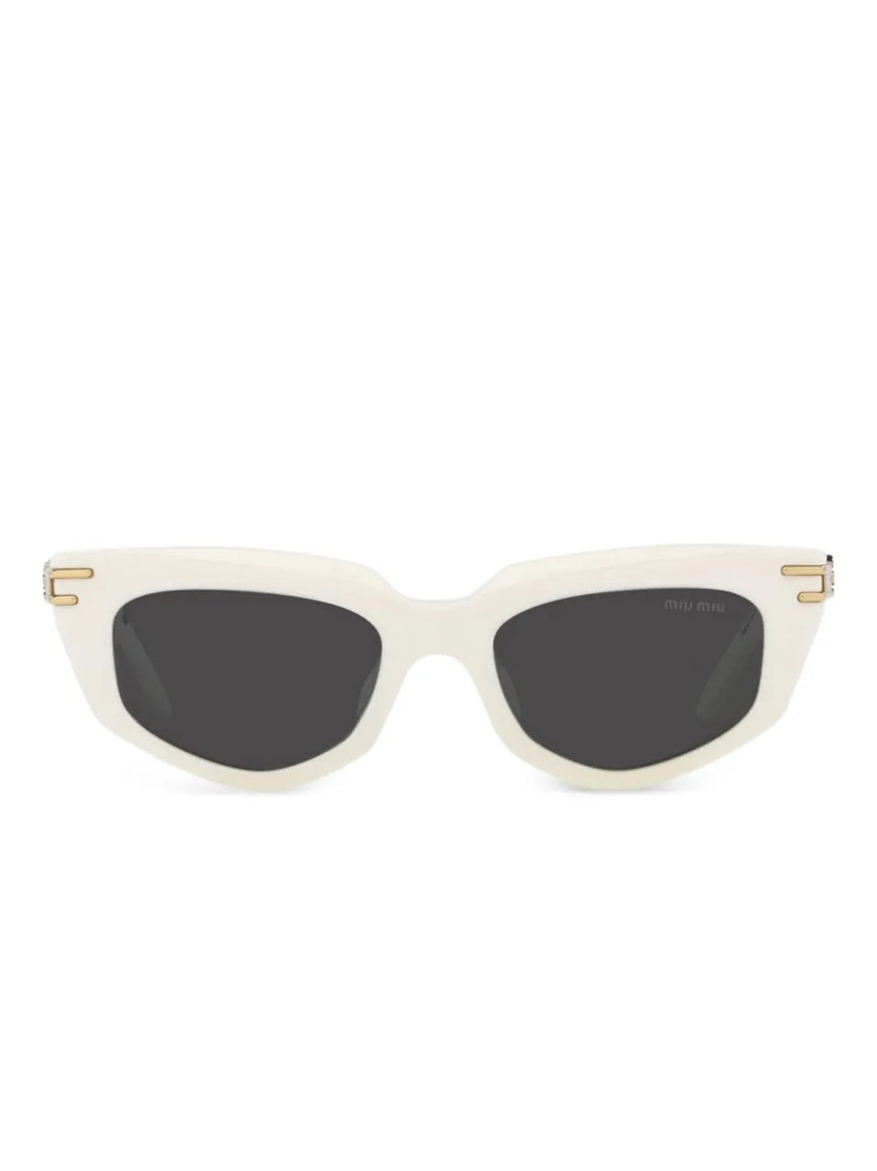 cat-eye metal-temple sunglasses