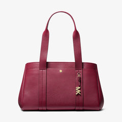Michael Kors Romee Large Pebbled Leather Tote Bag Mulberry