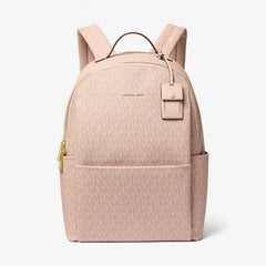 Michael Kors Sable Large Signature Logo Backpack Ballet