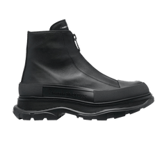 Alexander McQueen Tread Slick Zip Boots Black