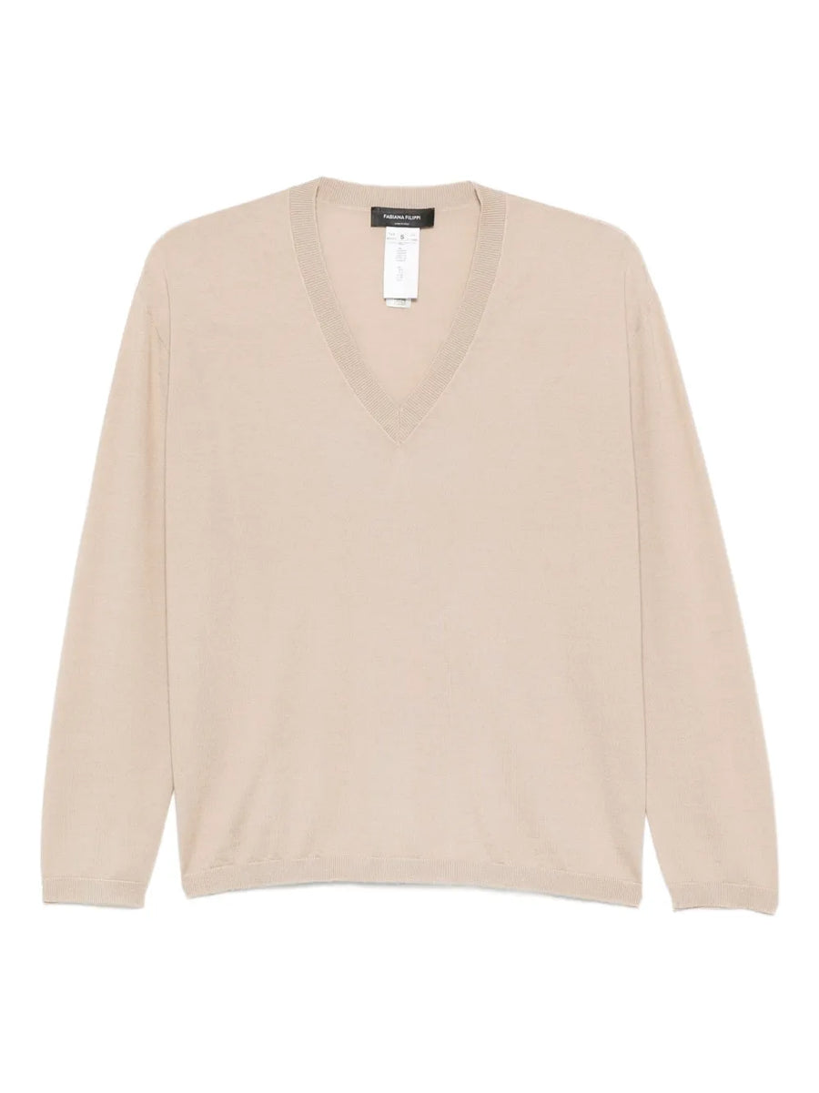 V-neck long sleeve T-Shirt