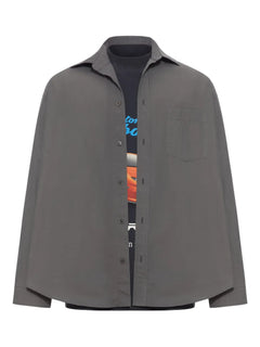 x Automobili Lamborghini layered poplin shirt